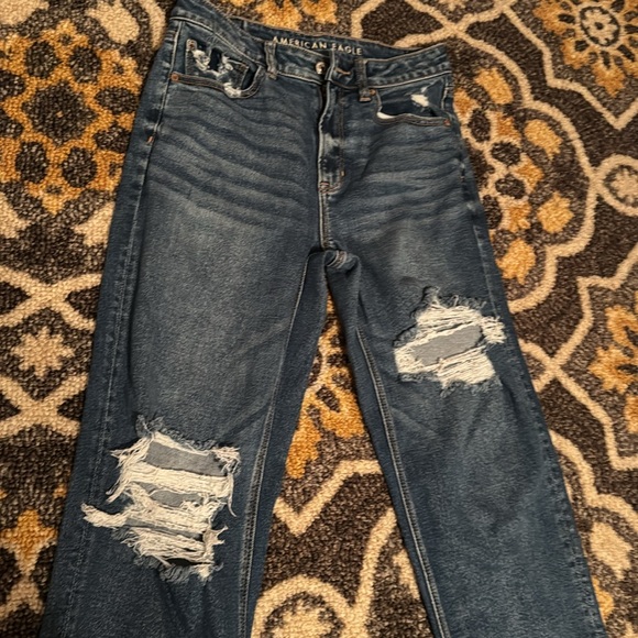 American Eagle mom straight jeans size 6 Regular - Picture 2 of 5